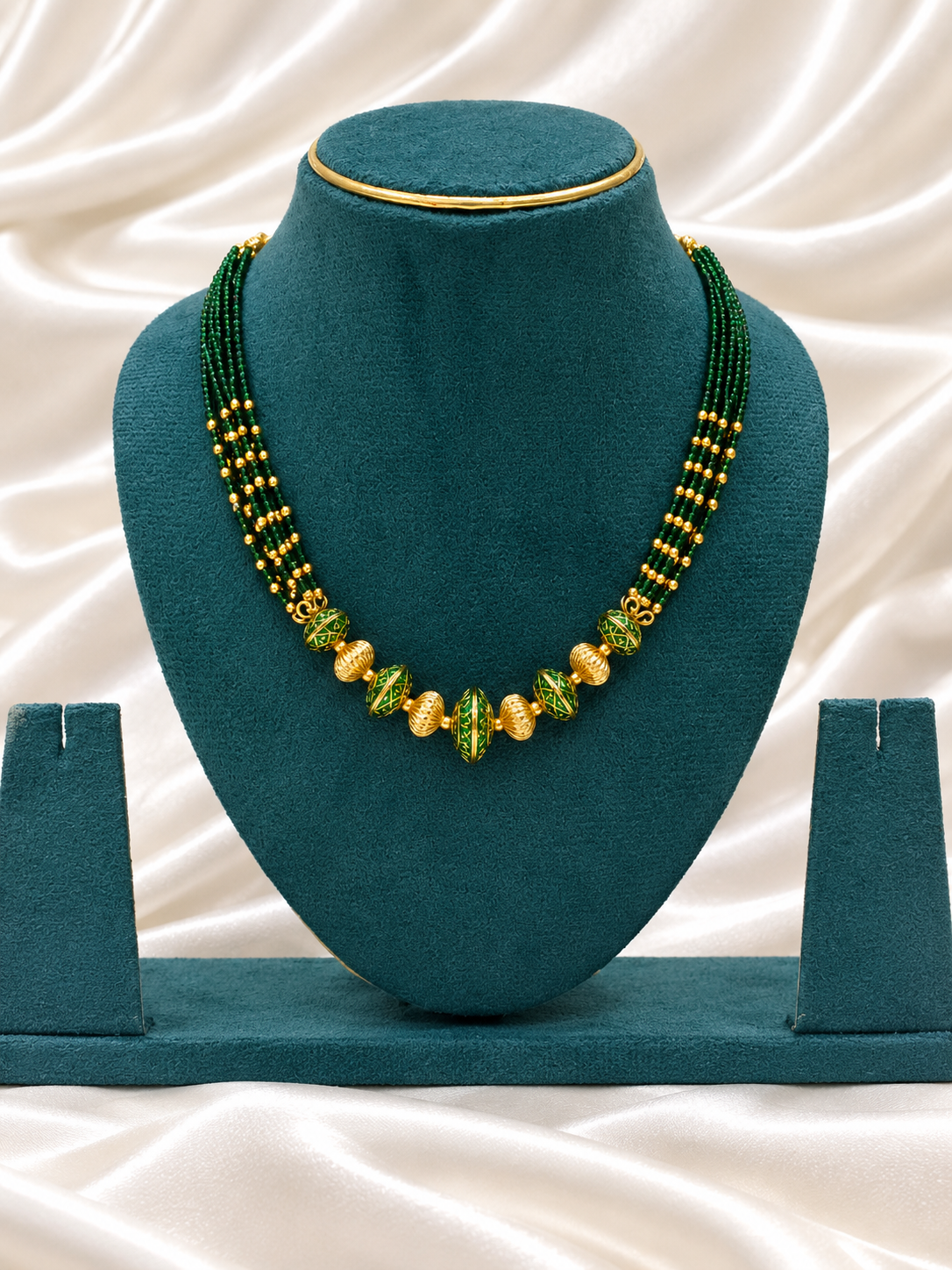 ChatGPT Image Sep 10, 2026, 06_43_24 PM Panchaloha Green beats neckchain - Image 1