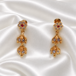 Panchaloha double-step jhumka