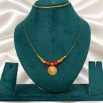 Panchaloha Lakshmi coin necklace
