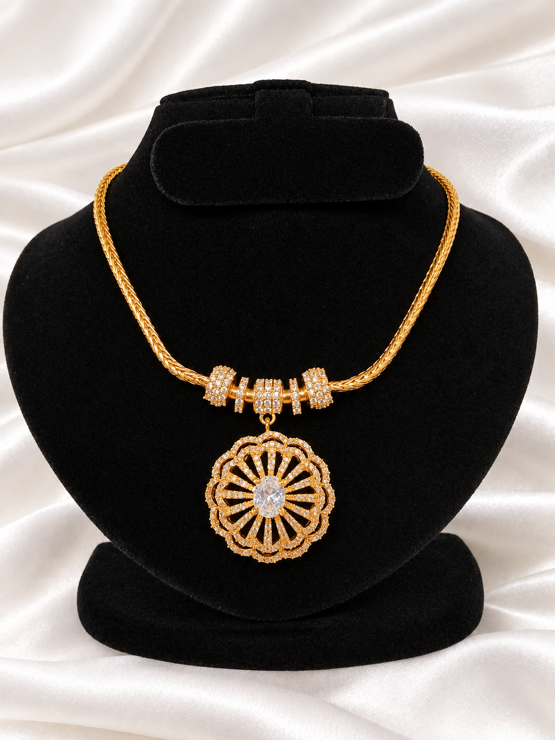 file_00000000407c82119935599e24a39e8a Panchaloha necklace-sunburst chakra pendant - Image 1