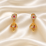 Panchaloha Flower Jhumka