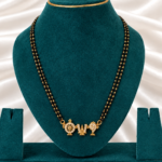 Panchaloha short black beads mangalsutra