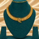 Antique mango pendant coin choker